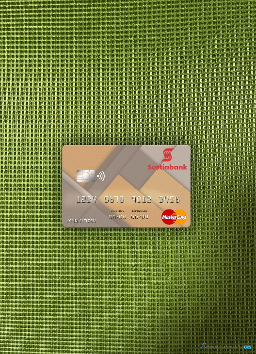 Download Jamaica Scotiabank mastercard photolook front Photoshop template